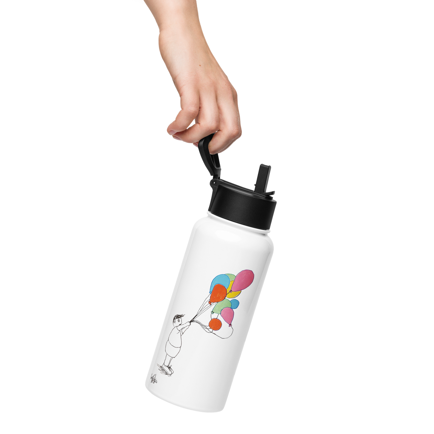 Bubb & Balloons Stainless Steel Water Bottle