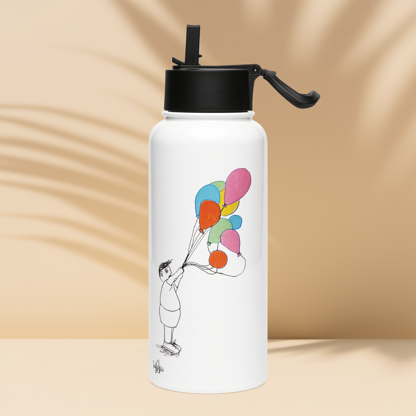Bubb & Balloons Stainless Steel Water Bottle