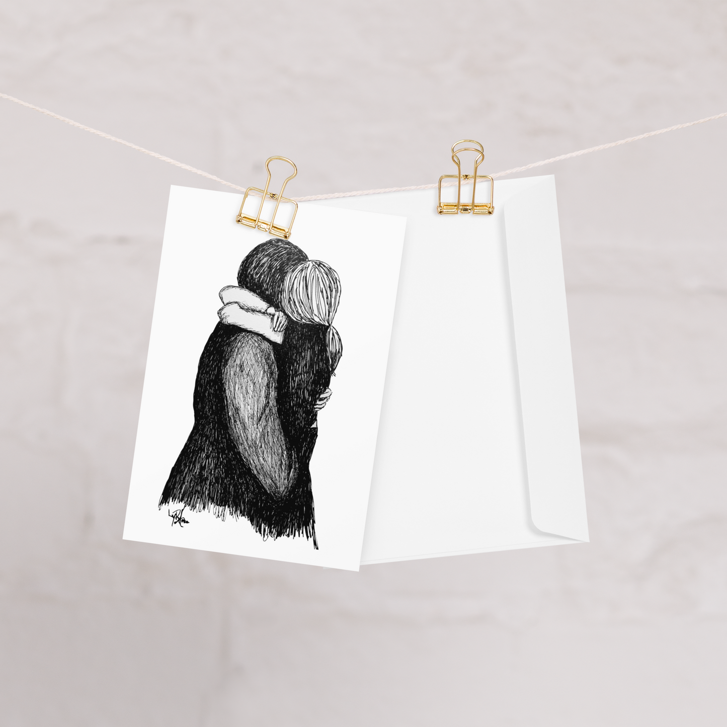 The Long Embrace Greeting Card