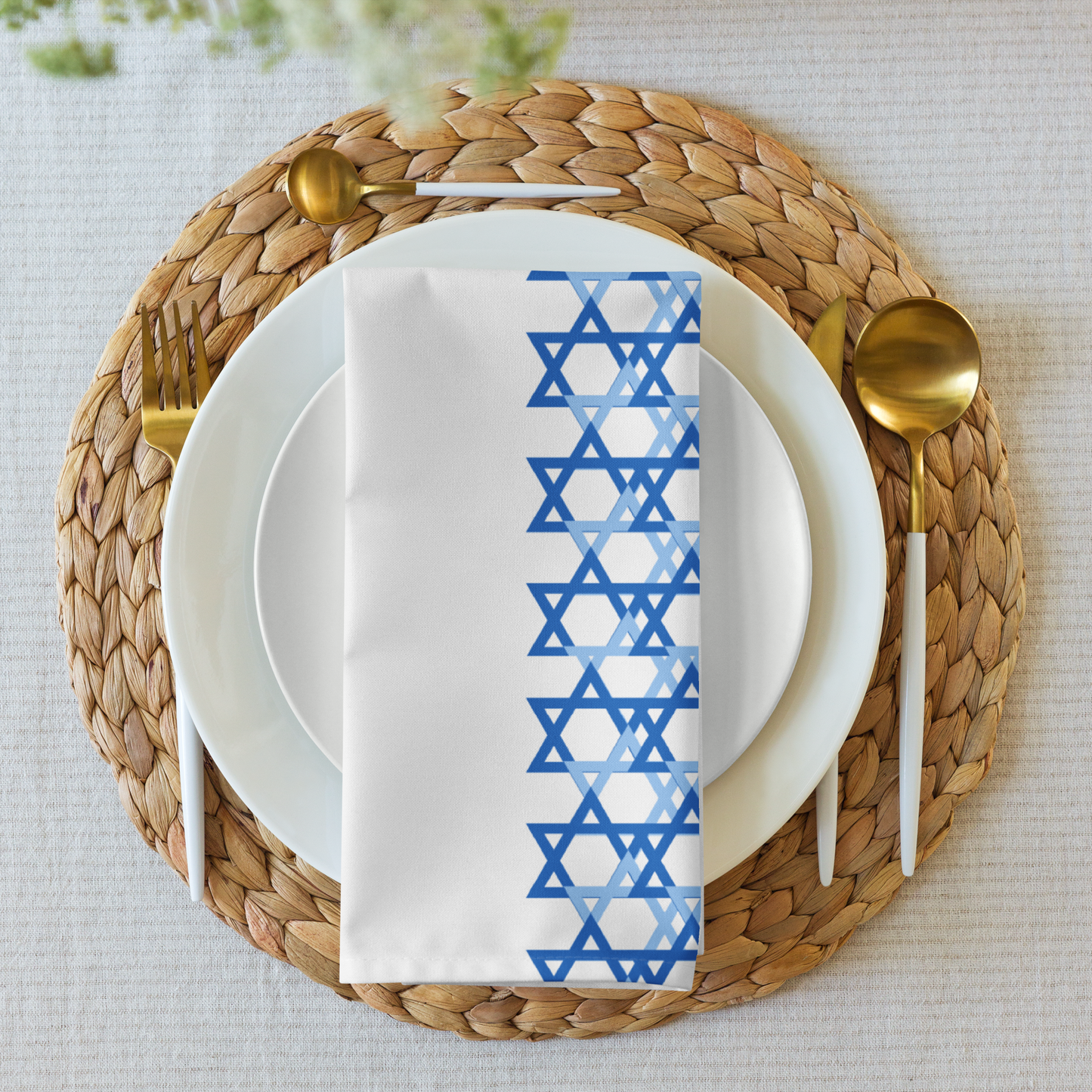 Magen David Weave Cloth Napkins