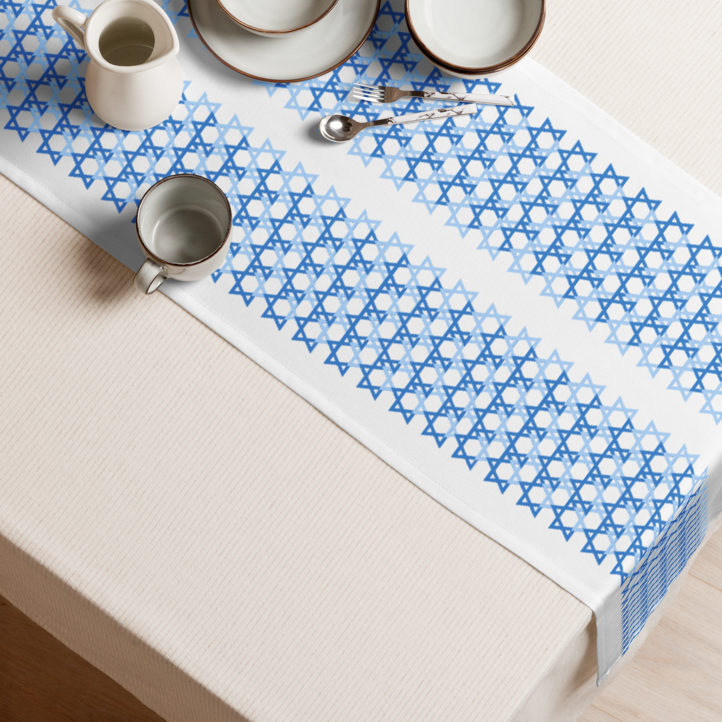 Magen David Weave Table Runner