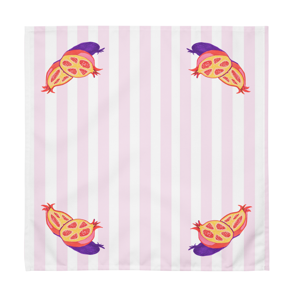 Pomegranates & Pink Cloth Napkins