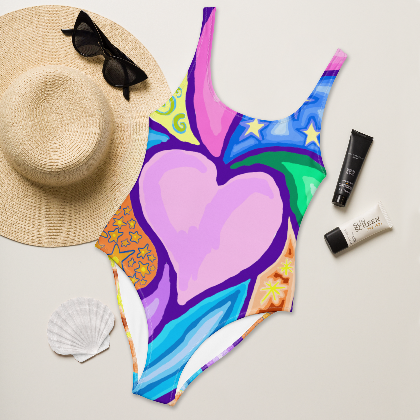 Love Burst One-Piece Swimsuit