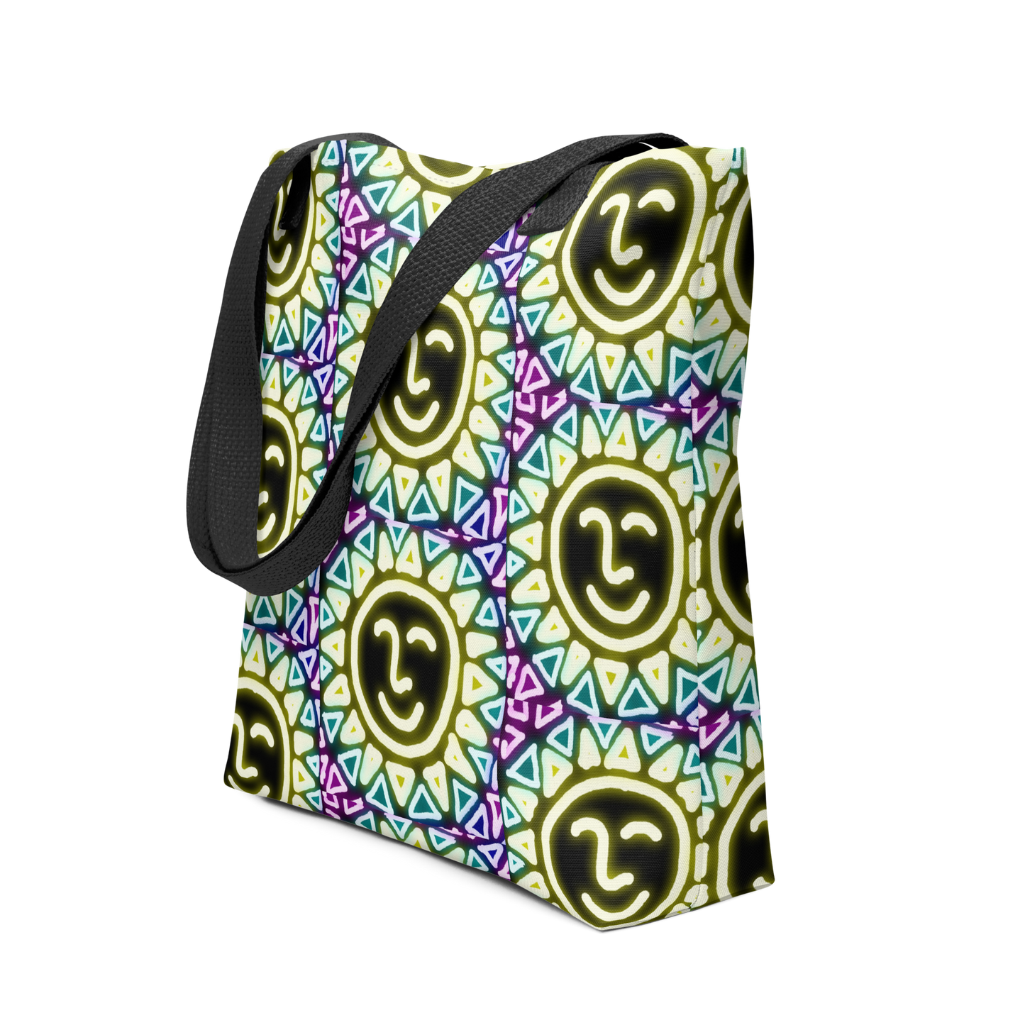 Neon Sun Tote Bag