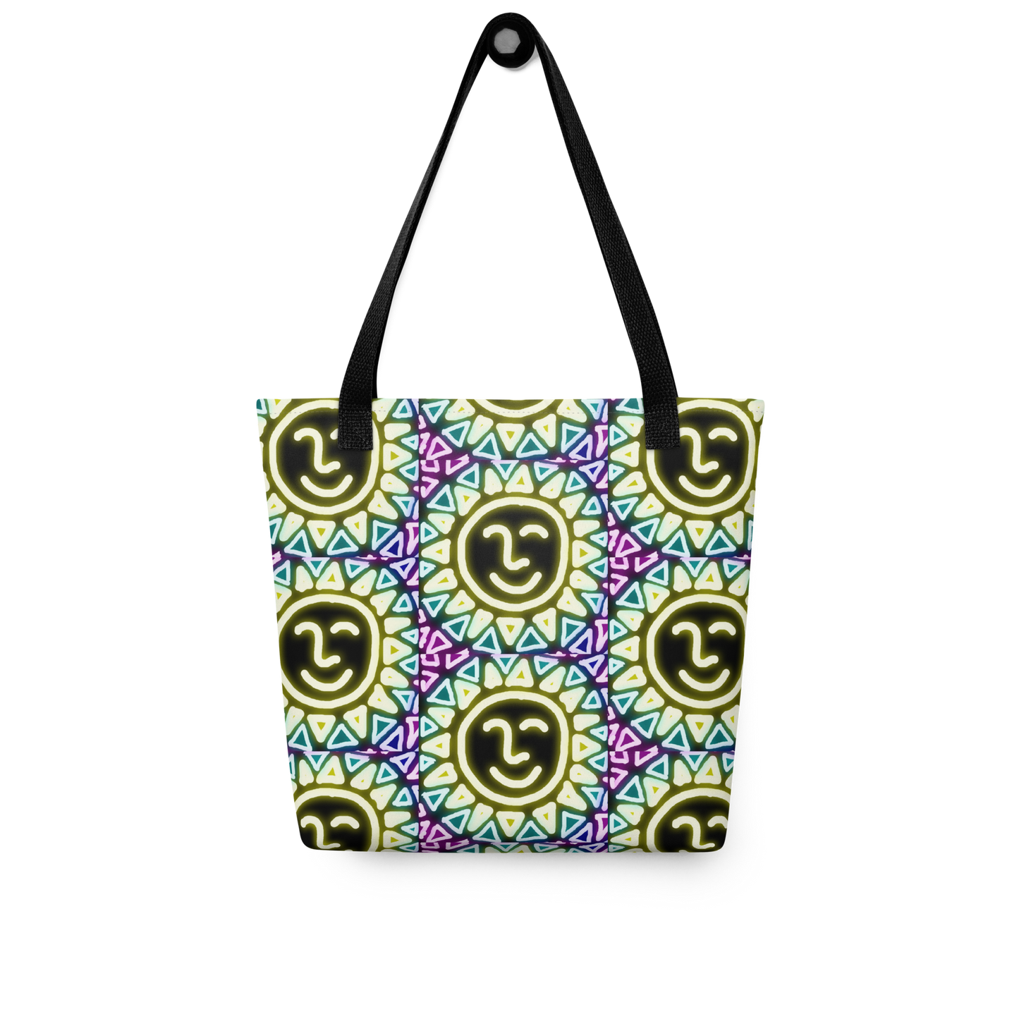 Neon Sun Tote Bag
